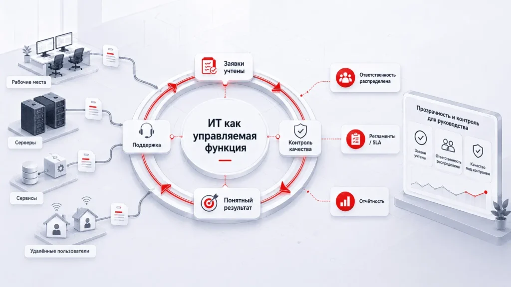 ИТ-аутсорсинг как управляемая функция бизнеса с контролем качества и SLA